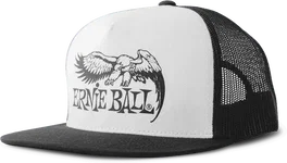 Ernieball Casquette Blanche - Logo Eagle Noir