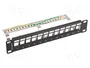 LANBERG Panneau de brassage Keystone blindé 10 pouces 1U