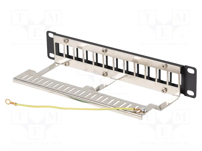 LANBERG Panneau de brassage Keystone blindé 10 pouces 1U