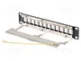 LANBERG Panneau de brassage Keystone blindé 10 pouces 1U