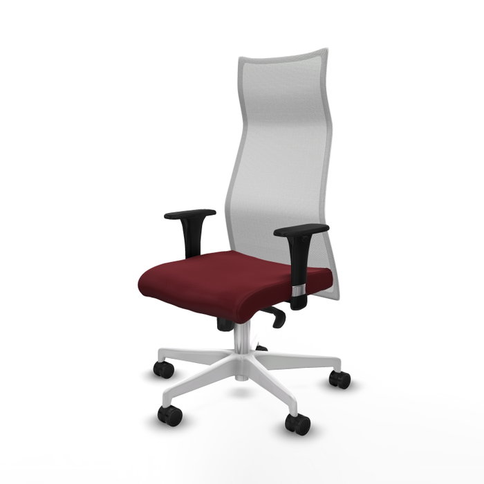 Piqueras y Crespo Chaise de Bureau Albacete Bordeaux et Blanc Piqueras y Crespo Chaise de Bureau Albacete Bordeaux et Blanc