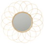 Home Deco Factory Miroir en Rotin Rosette D.56 cm