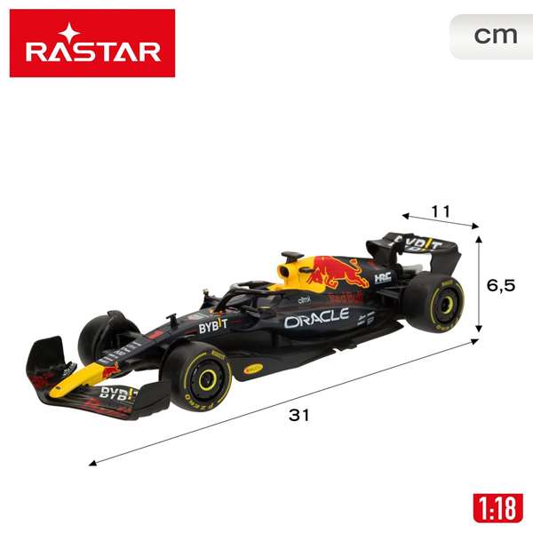 Color Baby Oracle Red Bull Racing RB18 F1 - Voiture de course radiocommandée échelle 1:18 - Âge recommandé 6+ ans
