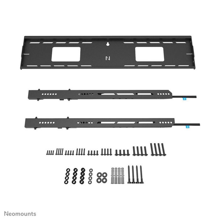 Neomounts WL30-750BL18 Support Mural Fixe LEVEL pour Écran jusqu'à 98", Capacité 125 kg, Compatible VESA 100x100-800x600, Noir