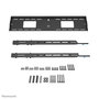Neomounts WL30-750BL18 Support Mural Fixe LEVEL pour Écran jusqu'à 98", Capacité 125 kg, Compatible VESA 100x100-800x600, Noir
