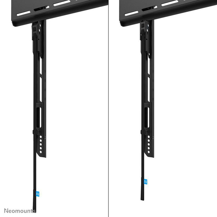 Neomounts WL30-750BL18 Support Mural Fixe LEVEL pour Écran jusqu'à 98", Capacité 125 kg, Compatible VESA 100x100-800x600, Noir
