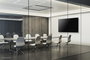 Neomounts WL30-750BL18 Support Mural Fixe LEVEL pour Écran jusqu'à 98", Capacité 125 kg, Compatible VESA 100x100-800x600, Noir