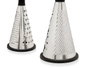 Kinvara Râpe Ronde Multifonctionnelle Acier 11x24x11 cm Noir et Argenté (Set de 12)