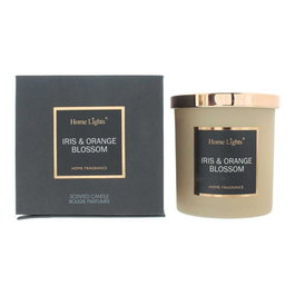 Home Lights Bougie Parfumée Iris Orange Blossom, 215 g