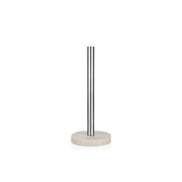 Andrea House Porte-rouleaux en inox avec base en résine beige