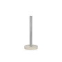 Andrea House Porte-rouleau en acier inoxydable avec base en résine beige Ø13,5 x 33 cm