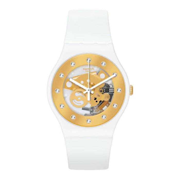 Swatch SUOZ148 Sunray Glam Blanc Swatch SUOZ148 Sunray Glam Blanc