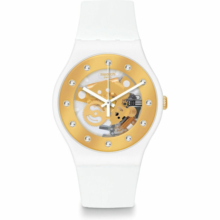 Swatch SUOZ148 Sunray Glam Blanc Swatch SUOZ148 Sunray Glam Blanc
