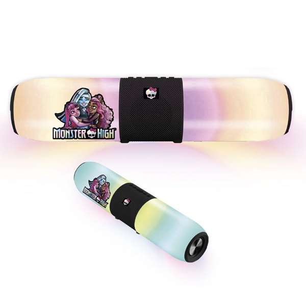 Reig Altavoz Bluetooth Monster High, enceinte nomade avec lumière et chargement USB, 20 W, dimensions 39 x 9 x 9 cm Reig Altavoz Bluetooth Monster High, enceinte nomade avec lumière et chargement USB, 20 W, dimensions 39 x 9 x 9 cm