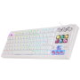 Mars Gaming MKMASTERW Clavier Mécanique TKL SmartDeck RGB Blanc
