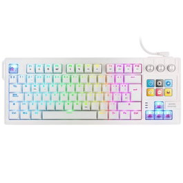 Mars Gaming MKMASTERW Clavier Mécanique TKL SmartDeck RGB Blanc