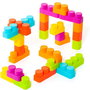 Molto - Wagon de blocs de construction rose avec 20 pièces - Jouet éducatif en plastique - Dès 1 an