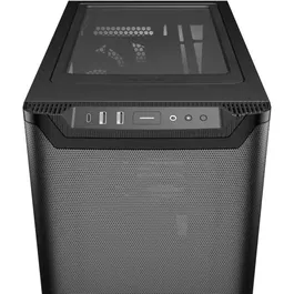 be quiet! Pure Base 501 Airflow - Boîtier PC Moyen Tour Noir - Compatible ATX/Mini-ITX - Ventilation Optimisée avec 2 Ventilateurs 140 mm - USB-C 3.2 Gen 2