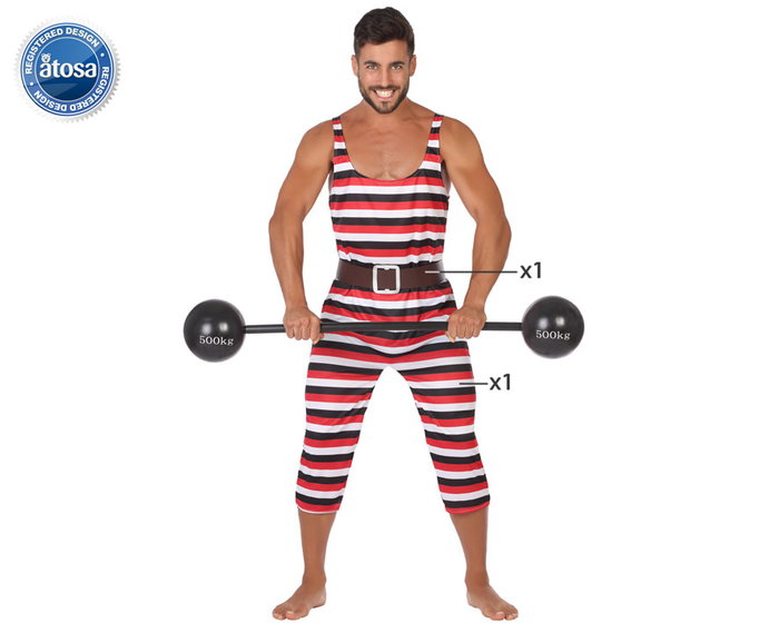Disfraz Hombre Forzudo XL Multicolor Disfraz Hombre Forzudo XL Multicolor