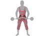 Disfraz Hombre Forzudo XL Multicolor