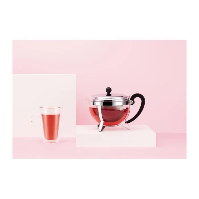 Bodum Chambord - Théière en verre borosilicate avec filtre en inox - 1.3 litres - Pour thé et infusions