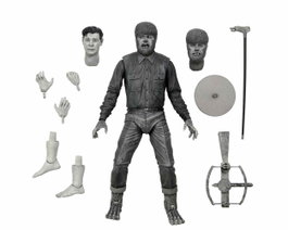 NECA The Wolf Man Ultimate Action Figure (Black & White)