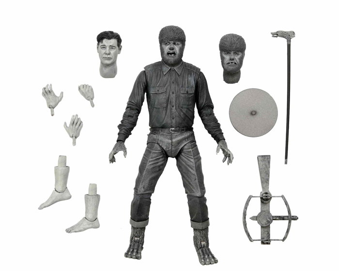Neca Universal Monster Scale Action Figure - The Wolf Man 1941 18 cm - Figurine de collection noire et blanc Neca Universal Monster Scale Action Figure - The Wolf Man 1941 18 cm - Figurine de collection noire et blanc