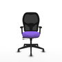 PIQUERAS Y CRESPO Chaise Alocén Synchrone Traslack Violet/Noir avec base pyramidale