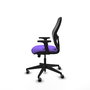 PIQUERAS Y CRESPO Chaise Alocén Synchrone Traslack Violet/Noir avec base pyramidale