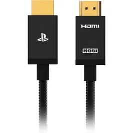 Hori Câble HDMI 2.1 Ultra Haute Vitesse pour PlayStation 5 (PS5) - Connexion Officielle Sony - Compatible 8K, 4K, HDR - Longueur 2 m - Noir Tressé Nylon
