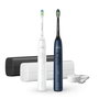 Philips Sonicare 5500 HX7119/01 Brosse à dents électrique sonique - Duopack bleu marine et blanc