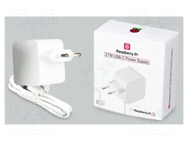 Raspberry Pi Alimentation USB-C 27W Blanc