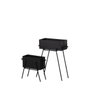 BigBuy Garden Set de pots de fleurs Noir Fer (2 Unités) 58 x 25 x 76 cm