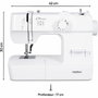 Medion SM 70 - Machine à coudre 12 points - Blanc