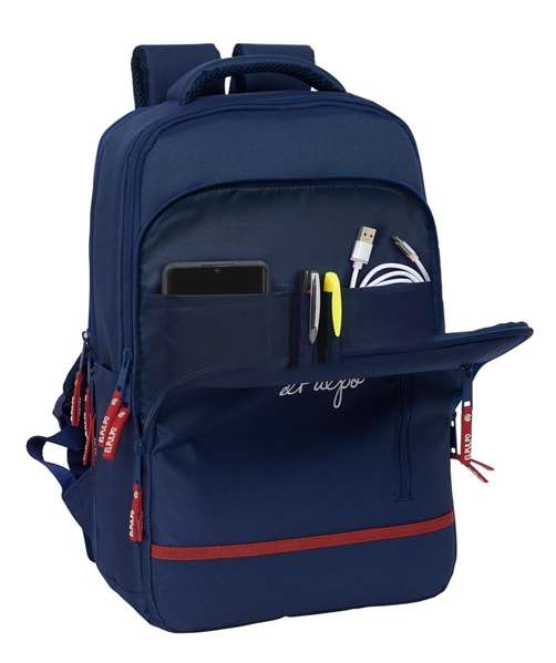 Safta Sac à dos ordinateur portable 15,6 pouces avec compartiment pour tablette et chargeur USB, dimensions 29x44x15 cm, couleur el pulpo