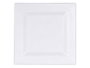 Leknes Plat Carré Transparent 27 x 27 cm en Polystyrène (Set de 48)