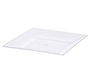 Leknes Plat Carré Transparent 27 x 27 cm en Polystyrène (Set de 48)