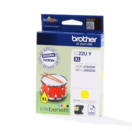 Brother LC22UY Cartouche d'encre jaune - 1 200 pages