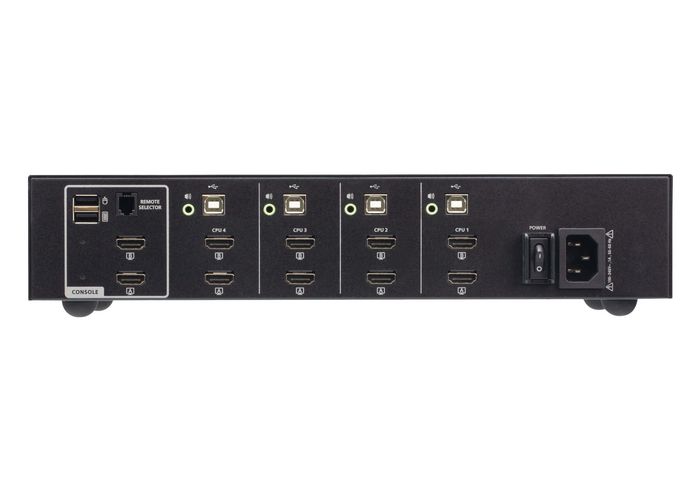 Aten CS1144H4 Commutateur KVM Sécurisé 4 Ports USB HDMI Double Affichage, Conforme PSD PP v4.0 pour Environnements Sensibles