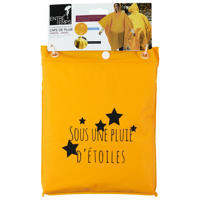 Entre Temps Poncho de pluie avec sac, 100x120 cm