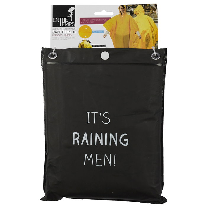 Entre Temps Poncho de pluie avec sac, 100x120 cm
