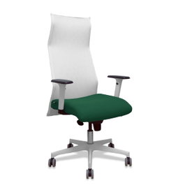 Piqueras y Crespo Chaise de Bureau Albacete, Vert Bouteille et Blanc