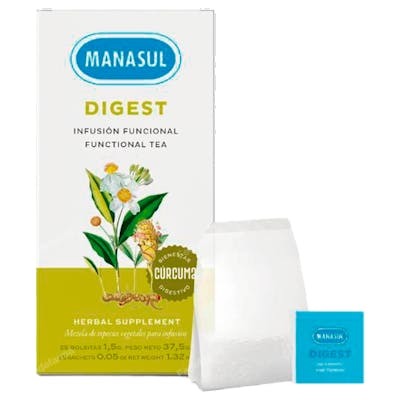 MANASUL DIGEST avec Curcuma 25 bolsitas MANASUL DIGEST avec Curcuma 25 bolsitas
