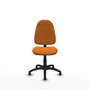 Chaise Algarra Contact permament de base Cuir écologique Orange Structure polyamide noire Sans accoudoirs Sans appui-tête Patins de chaises