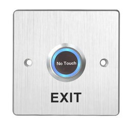 CQR Bouton de sortie avec capteur sans contact intérieur en aluminium brossé