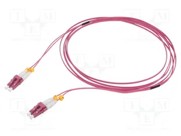LOGILINK Patch cord en fibre optique OM4 LC/UPC duplex 5m