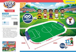 Imc Toys Estadio 3D Laliga Stadium Palz avec 11 joueurs et ballon