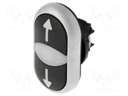 EATON ELECTRIC Commutateur double 22mm noir avec flèches