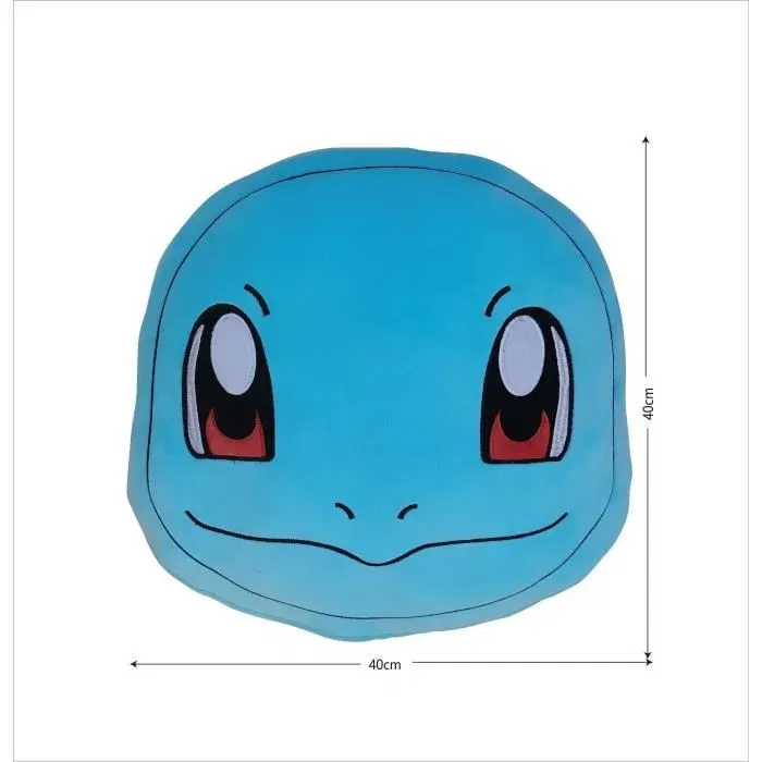 Pokemon Coussin Décoratif 40 cm Personnage Carapuce en Microfibre - Coussin Ultra Moulleux pour Salon ou Chambre Pokemon Coussin Décoratif 40 cm Personnage Carapuce en Microfibre - Coussin Ultra Moulleux pour Salon ou Chambre