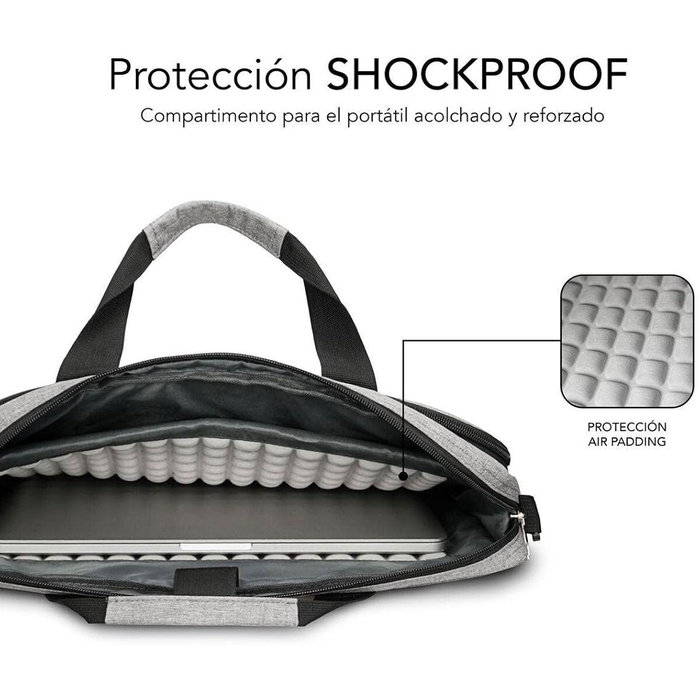 Housse pour ordinateur portable Subblim SUBLB4APLB01 Gris 14" Espagnol Qwerty